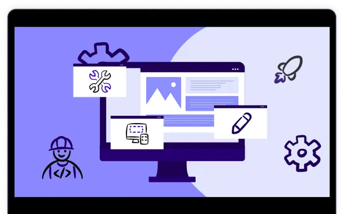 Data points on top of landscape